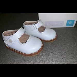 Elephantito White Leather Mary Jane Dress Shoe